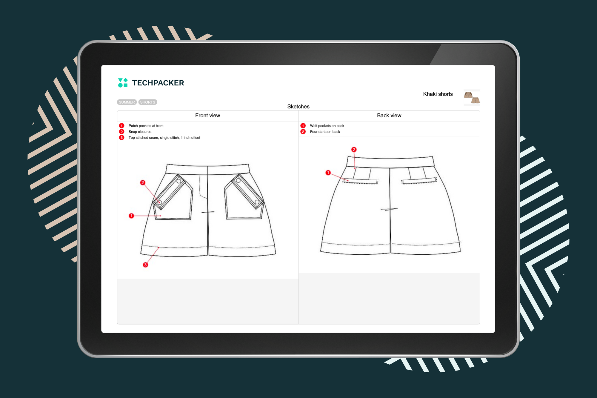 How to Create a Tech Pack for Shorts